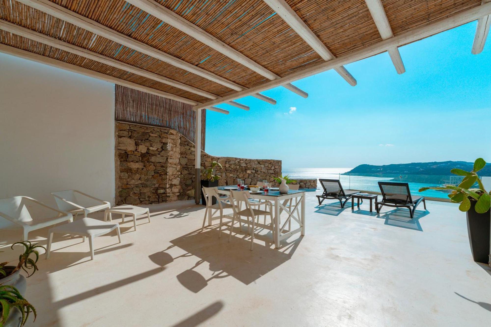 Mykonos Town Elia House With Amazing View On The Beach Mykonosヴィラ エクステリア 写真