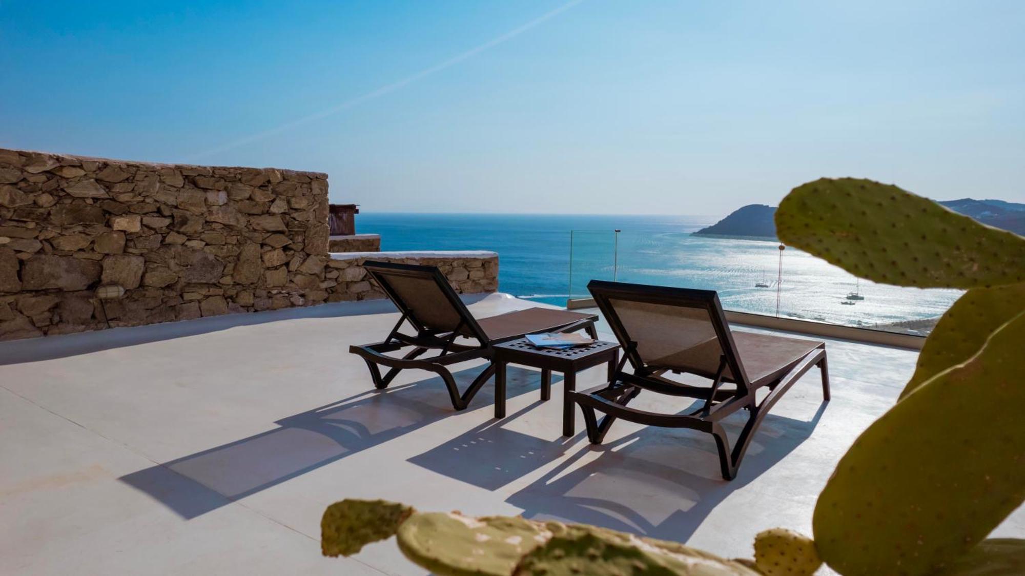 Mykonos Town Elia House With Amazing View On The Beach Mykonosヴィラ エクステリア 写真